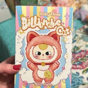 Baby Three Billionaire Cat Toy - Pink